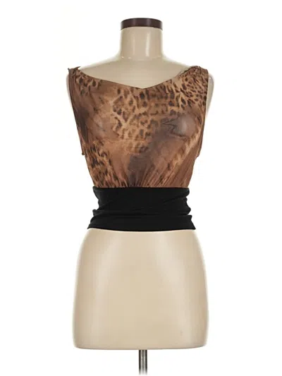 Pre-owned Silence And Noise Tube Top Brown Strapless Neckline Tops