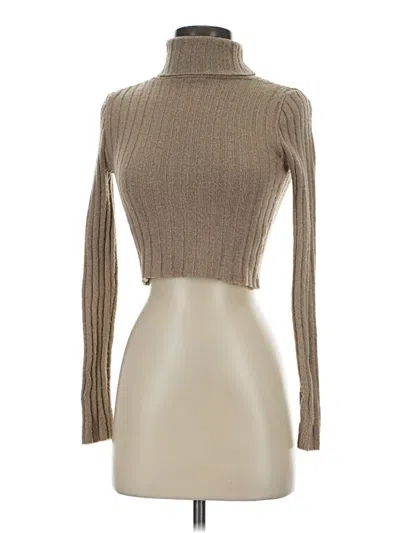 Pre-owned Silence And Noise Turtleneck Sweater In Brown