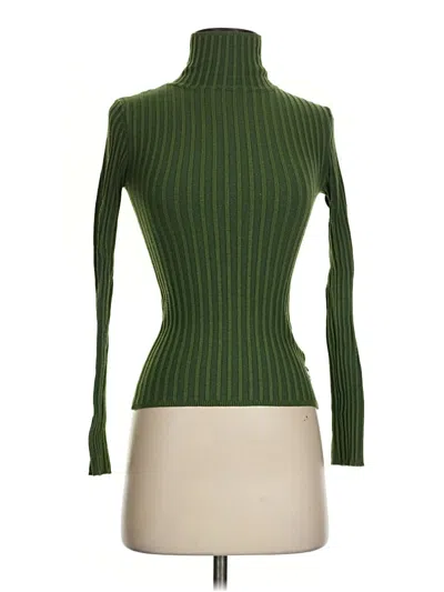 Pre-owned Silence And Noise Turtleneck Sweater In Green