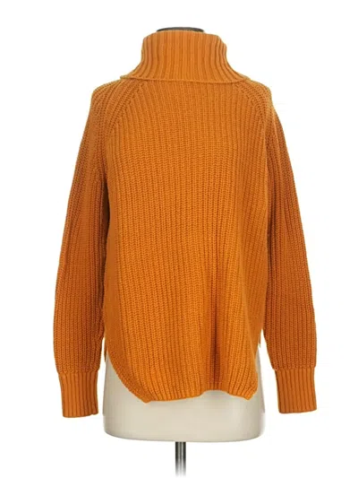 Pre-owned Silence And Noise Turtleneck Sweater In Orange