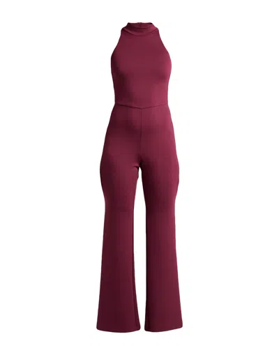 Silence Limited Jumpsuit In Burgundy