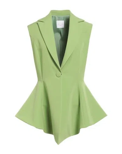 Silence Limited Woman Blazer Green Size Xs Pes, Elastane