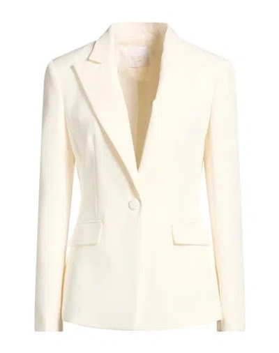 Silence Limited Woman Blazer Ivory Size S Pes, Elastane In White
