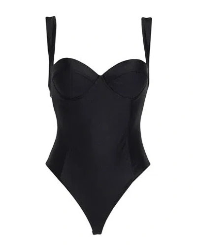 Silence Limited Woman Bodysuit Black Size L Polyamide, Elastane
