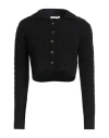 Silence Limited Woman Cardigan Black Size L Viscose, Polyester, Polyamide