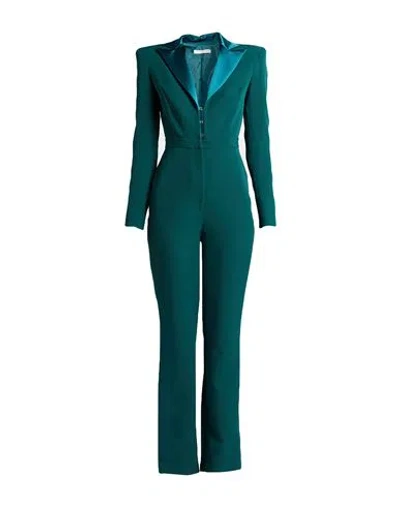 Silence Limited Woman Jumpsuit Emerald Green Size S Pes, Elastane