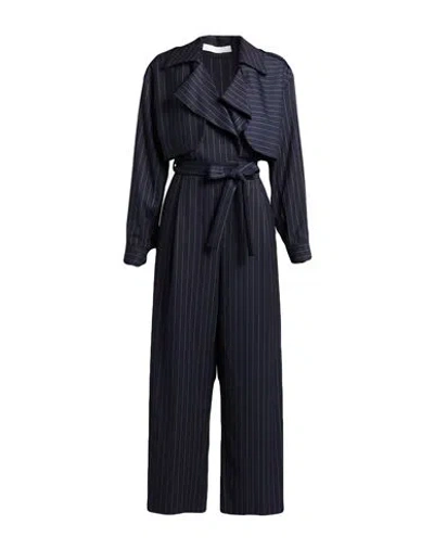 Silence Limited Woman Jumpsuit Midnight Blue Size Xs Polyester, Rayon, Elastane