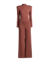 Silence Limited Woman Jumpsuit Rust Size Xl Rayon, Pes, Elastane In Multi