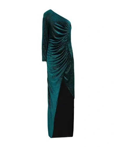 Silence Limited Woman Maxi Dress Emerald Green Size L Polyester