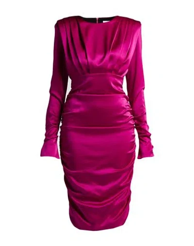 Silence Limited Woman Midi Dress Mauve Size M Polyester, Elastane