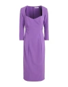 Silence Limited Woman Midi Dress Purple Size M Pes, Elastane