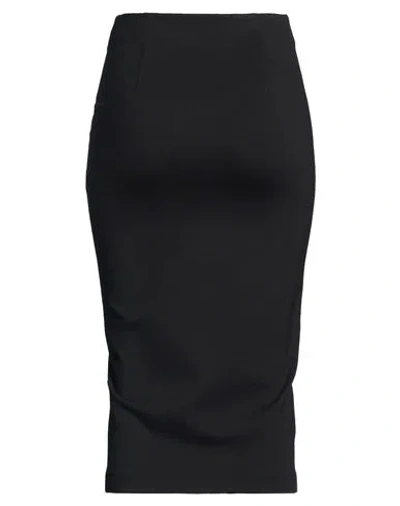 Silence Limited Woman Midi Skirt Black Size Xs Rayon, Polyamide, Elastane