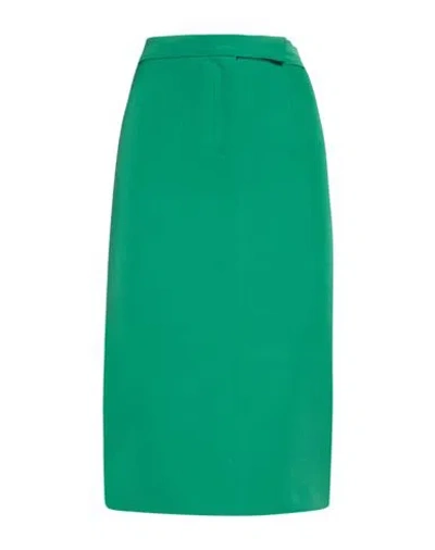 Silence Limited Woman Midi Skirt Emerald Green Size Xs Polyester, Elastane