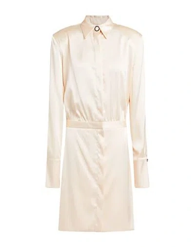Silence Limited Woman Mini Dress Apricot Size M Polyester
