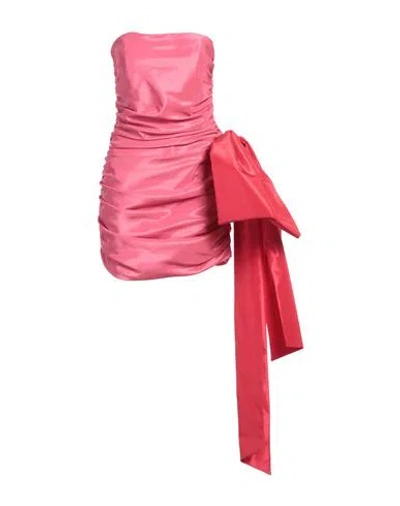 Silence Limited Woman Mini Dress Fuchsia Size L Pes In Pink
