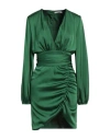 Silence Limited Woman Mini Dress Green Size S Polyester In Green