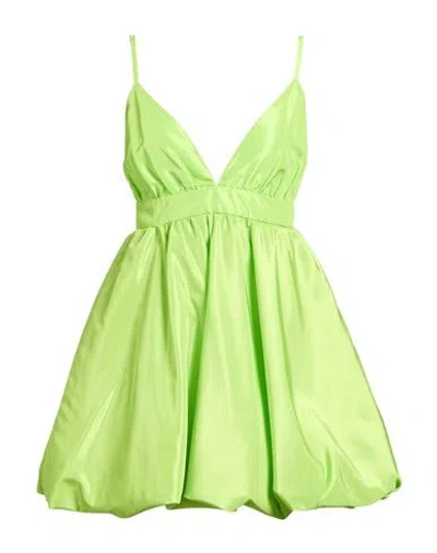 Silence Limited Woman Mini Dress Lime Green Size S Pes