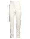 Silence Limited Woman Pants Cream Size S Pes, Elastane In White