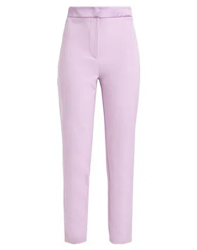 Silence Limited Woman Pants Lilac Size Xs Polyester, Elastane In Purple