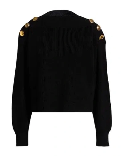 Silence Limited Woman Sweater Black Size L Merino Wool, Acrylic