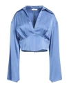 Silence Limited Woman Top Light Blue Size Xl Polyester