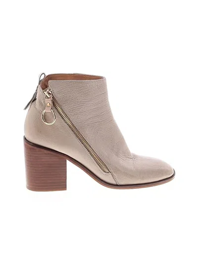 Pre-owned Silent D Ankle Boots In Gray