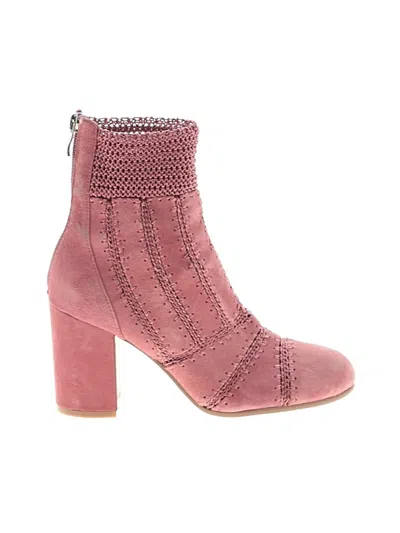 Pre-owned Silent D Ankle Boots In Pink