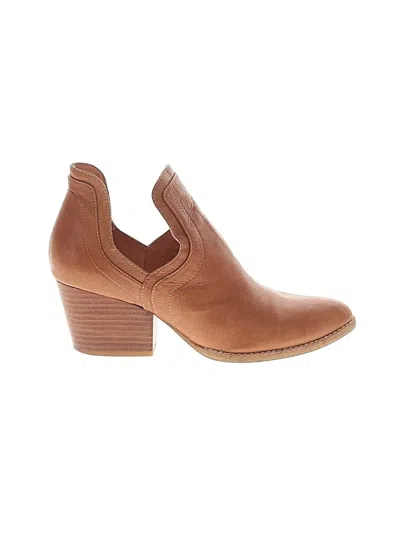 Pre-owned Silent D Ankle Boots In Tan