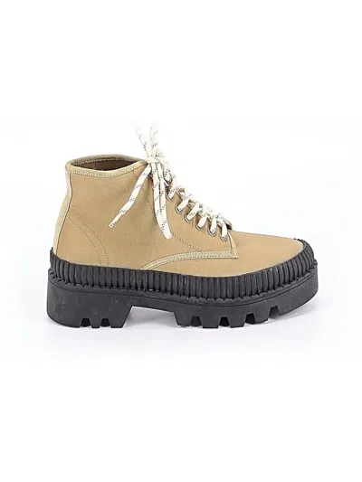 Pre-owned Silent D Ankle Boots In Tan