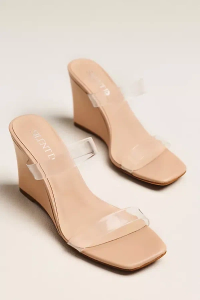 Silent D Antoneo Wedge Sandals In Neutral