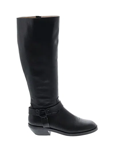 Pre-owned Silent D Boots In Black