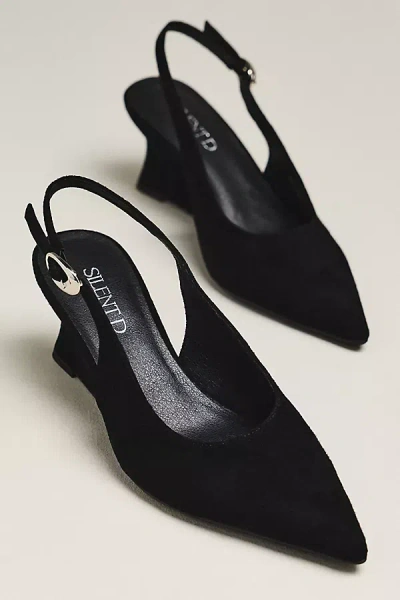 Silent D Celein-sd Slingback Wedge Heel In Black