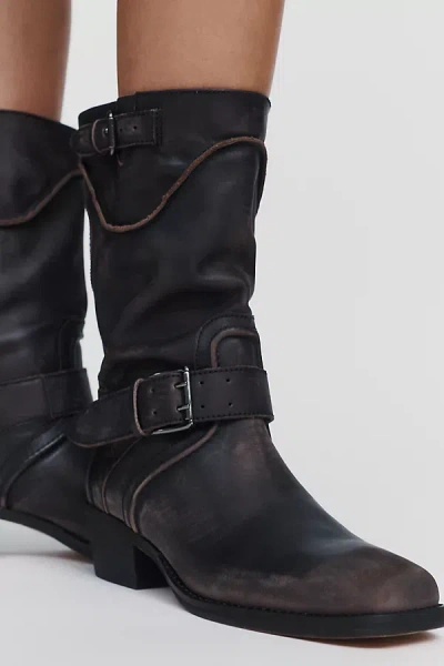 Silent D Dakota Moto Boots In Black