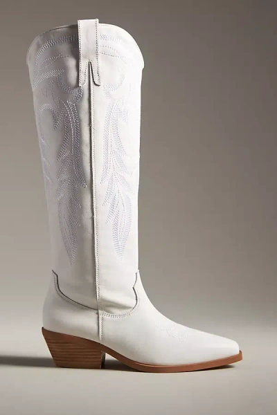 Silent D Delila Western Boots In White