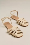 Silent D Dessma Woven Ankle-strap Sandals In Animal Print