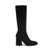 Silent D Dorothy Boot In Black Stretch Suede