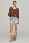 Silent D Heev Folded Ruched Boots In Brown