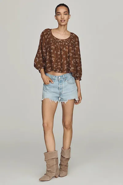 Silent D Heev Folded Ruched Boots In Brown
