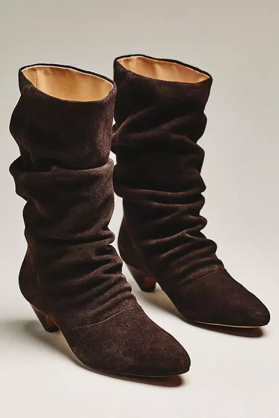 Silent D Heidi Scrunch Boots In Multi