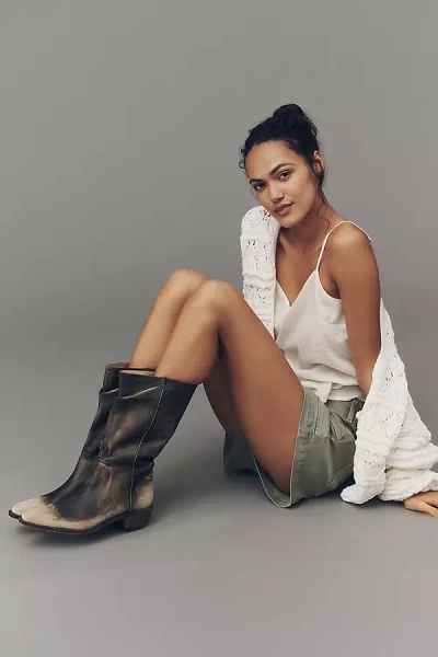 Silent D Kacey Block Heel Boots In Brown