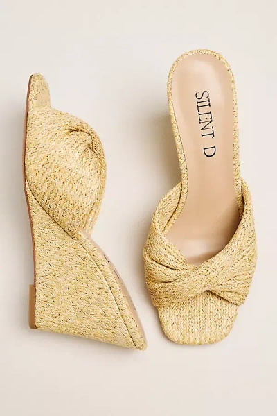 Silent D Katia Wedges In Gold