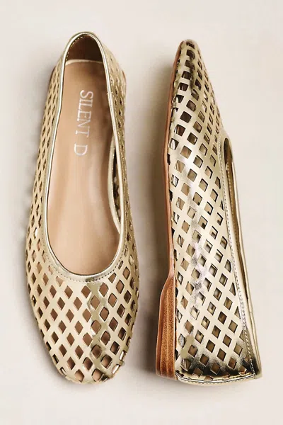 Silent D Lainy Woven Flats In Beige
