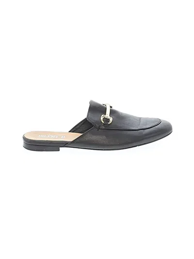 Pre-owned Silent D Mule/clog In Black