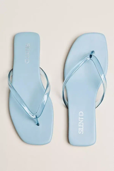 Silent D Rella Jelly Thong Sandals In Blue