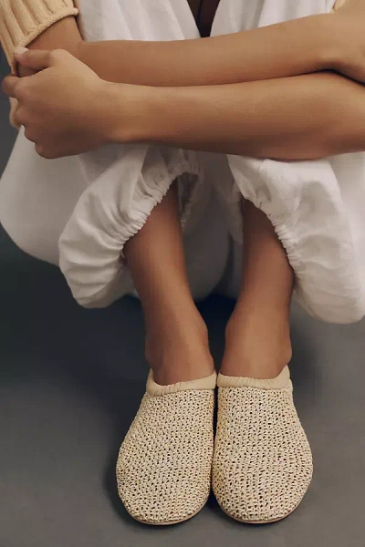 Silent D Ronit Raffia Flats In Neutral
