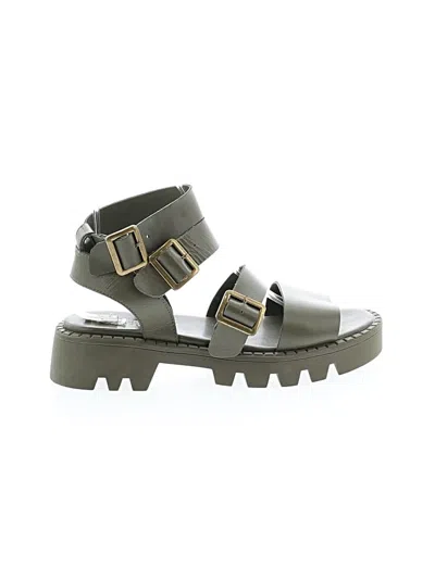 Pre-owned Silent D Sandals In Green