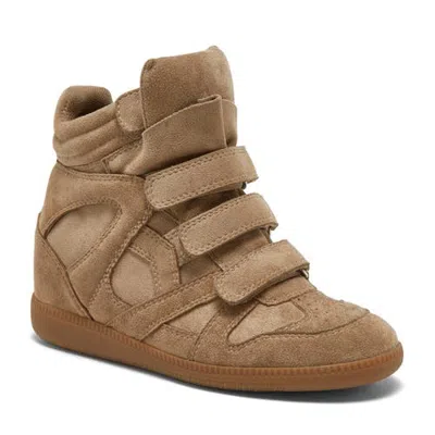 Silent D Sara Sneaker In Ecru Micro Suede