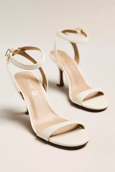 Silent D Sari Ankle Strap Heeled Sandals In White