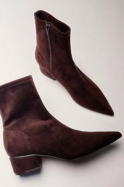 Silent D Short Kali Ankle Boots In Brown