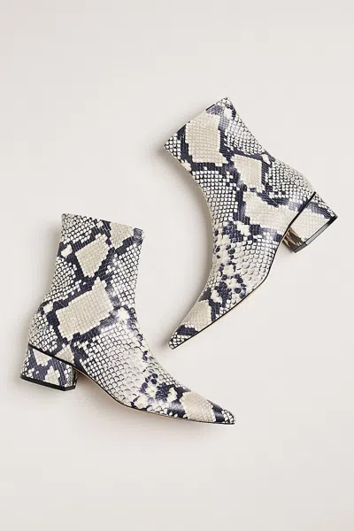 Silent D Short Kali Ankle Boots In White